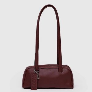 Small Recycled Leather Bowler Bag