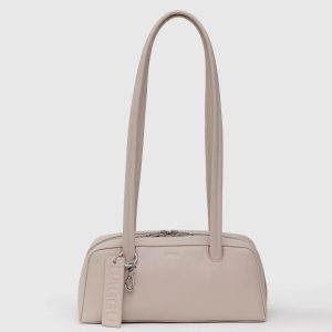 Small Recycled Leather Bowler Bag